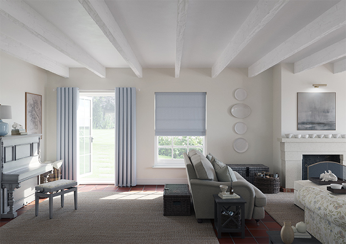 Carina, Cadet Blue - Roman Blind - Image 8